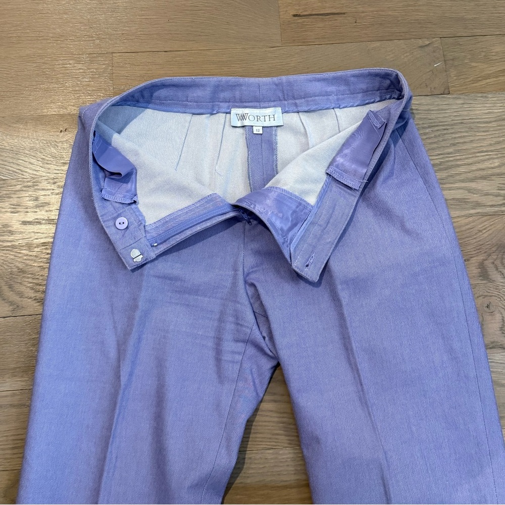 Worth Lavender Straight-Leg Pants - Picture 3 of 5